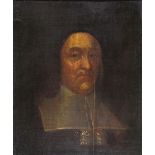 English School 17th Century Portrait of Joseph Caryl (1602-1673) Oil on canvas laid down on panel 37