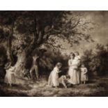 After George Morland Children Nutting; Children Bird-nesting; Evening or The Post Boy’s Return;