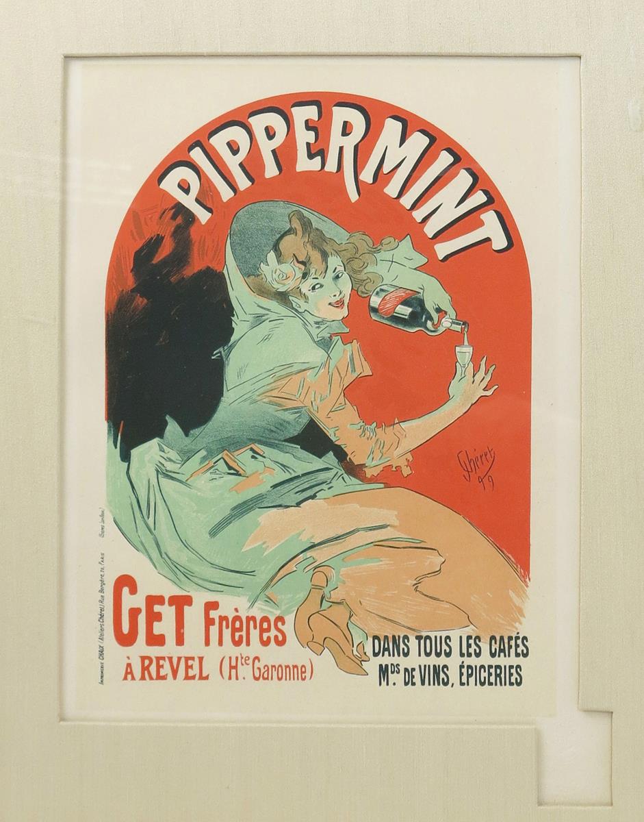 Jules Cheret (1836-1932) Pippermint Get, 1899 Les Maitres de l'Affiche lithographic print on