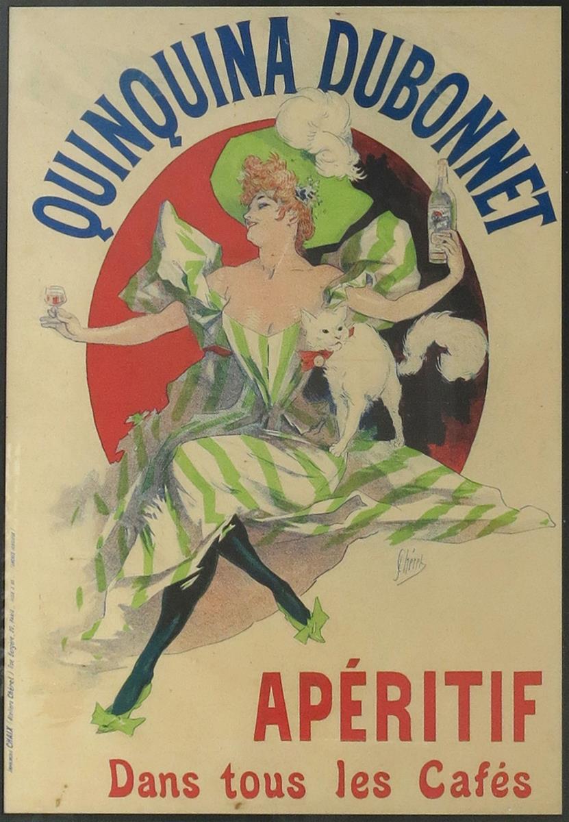 Jules Cheret (1836-1932) Quinquina Dubonnet, 1895 a lithographic poster, printed by Imprimerie