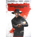 The Magnificent Seven three extremely large film posters, featuring Denzel Washington, Ethan Hawke