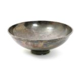 A Georg Jensen silver bowl by Sigvard Bernadotte, model no.990A, shallow bowl, cast to the well with