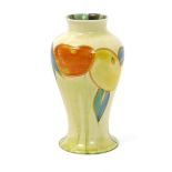 'Delecia Citrus' a Clarice Cliff Bizarre Mei Ping vase, painted in colours printed factory marks,