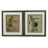 Sir William Nicholson (1872-1949) D is for Dandy, I is for Idiot lithograph on paper, framed