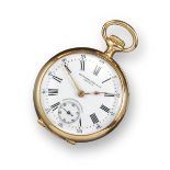 An open-face 'Chronometro Gondolo' fob watch by Patek Philippe, signed keyless-wind movement with