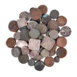 Coins of India, a small collection of 18th and 19th Century silver and copper, including: Mughal