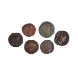 Ancient Rome: a collection of bronze coins, including as, sestertii, dupondii and other coins,