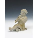 A Martin Brothers stoneware Imp Musician by Robert Wallace Martin, dated 1906, modelled playing a