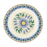 A Wedgwood Chinese Aster charger by Millicent Taplin, pattern C272, painted to the well with a