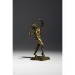 After the anique. An Italian Grand Tour bronze figure of the dancing faun, 19th century, 15.8cm