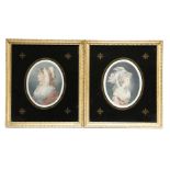 After John Hodges Benwell (1764-1785). A pair of coloured stipple engravings by Francesco