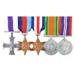 The Second World War North-West Europe Military Cross group of five medals to Captain Alexander Watt