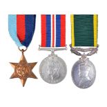 A Second World War P.O.W. group of three medals to Signalman S. Goodenough, Royal Signals: 1939-45