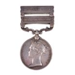 An Indian General Service Medal 1854-95 to Private H. Bayliss, King's Royal Rifle Corps, 2 clasps: