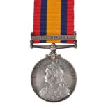 A Queen's South Africa Medal to Private F. J. Gallagher, Manchester Regiment, 2nd type reverse,