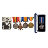 Four medals to Able Seaman Frederick Charles Howard, Royal Navy: Queen's South Africa, 2nd type,