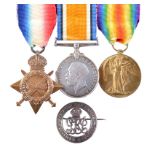A Great War trio and Silver War Badge to Corporal Percy James Jefferies, Australian Imperial