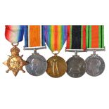 Five medal to Corporal Philip Joseph Corbyn, Royal Sussex Regiment, Machine Gun Corps and Home