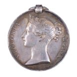 A South Africa Medal 1877-79 to Private J. Perrett, 99th Foot, lacks suspension, entitled to