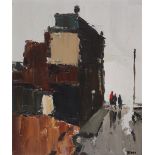 ‡Donald McIntyre RCA (1923-2009)Figures on a wintery streetSigned with initialsOil on board30.5 x