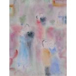 ‡Dora Holzhandler (1928-2015)Couples dancingSigned and dated 85Pen ink and watercolour33 x 25.5cm++