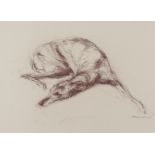 ‡Jonathan Trowell (1938-2013)Study of a greyhoundSignedConte Crayon24 x 33cmProvenance:The Osborne