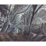 ‡Edward Bawden CBE RA (1903-1989)Lover’s Lane near Dunwich SuffolkSigned and dated 1948Pen ink and