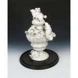 ‡ Robi Renzi, Renzi & Reale Baroque Rains, 2003 white glazed porcelain surrealist sculpture, in