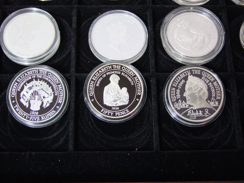 The MDM collection of 48 silver coins in honour of Her Majesty Queen Elizabeth, The Queen Mother all - Image 2 of 2