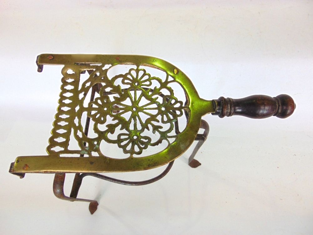 Brass and wrought iron trivet - Image 2 of 2