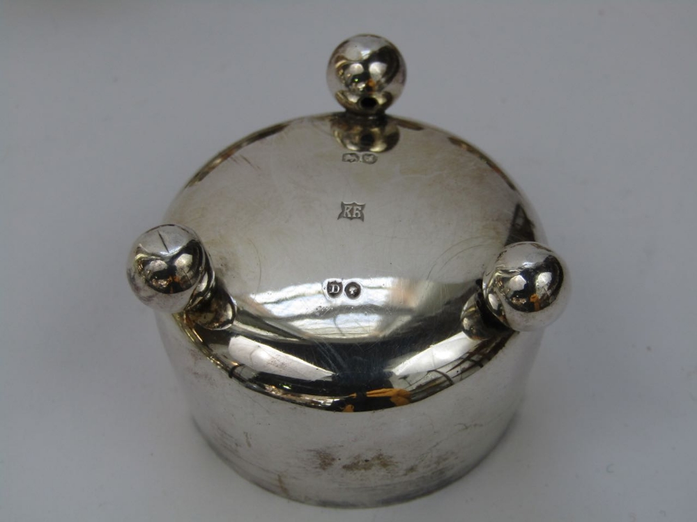 A set of four Victorian salts each with three ball feet, maker RR, London 1879, 4oz approx (4) - Image 2 of 2