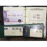 A box containing a miscellaneous collection of worldwide stamps, Hong Kong first day covers, three