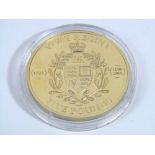 Vivat Regina HRH five pound coin dated 2010, 39g, with box and certificate