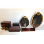 A mixed miscellaneous lot to include a Sorrento style music box, a mauchline ware jewellery box,