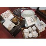 A vast quantity of silver plated items, mainly by Viners in original boxes; together with a Queen