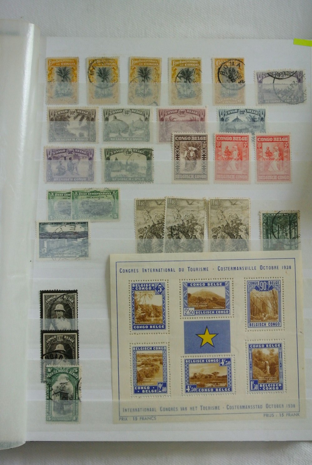 Three stockbooks containing a large quantity of world stamps including French Colonies and Belgian - Image 3 of 3