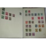 Five albums containing mostly British stamps from the late 19th century, a Royal Mail Special Stamps