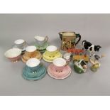 A collection of ceramics including a Royal Doulton relief moulded jug - The Pickwick Papers, a