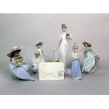 A collection of Lladro Daisa figure groups comprising Fragrant Bouquet 5862, May Dance 5662,