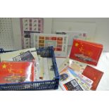 Hong Kong new issues as received including stamps miniature sheets first day covers and presentation