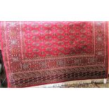 Bokhara type carpet, red ground, 230 x 160 cm