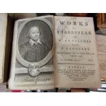 A mixed collection of books including two 18th century books containing some of the works of