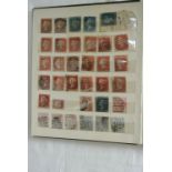A stockbook containing a quantity of GB stamps from QV, mint and used (displayed in cabinet)