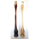 A pair of vintage stretched Cola bottles with contents, 45cm high (2)