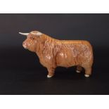 A Beswick model of a highland bull