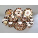 A quantity of various 19th century and other Derby Imari pattern wares including a shell shaped