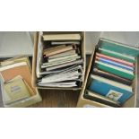 An extensive collection of worldwide stamp albums and postal history items (3 boxes)