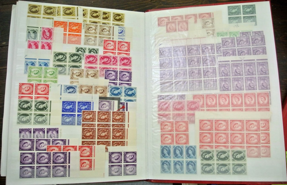 Two GB stamp albums, the first containing 80 penny reds, plus a few others, the other an extensive - Image 3 of 4