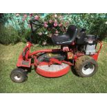 A "Snapper" ride on mower with a 12hp Briggs & Stratton engine (no battery at present but