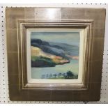 A 20th century oil painting on canvas by Alma Wolfson, view at South Loch Tay, signed and with Red